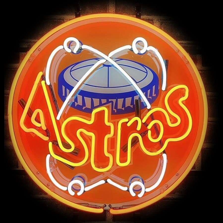 Commercial Wall Printing - Housto Astro 네온 사인 네온 전구