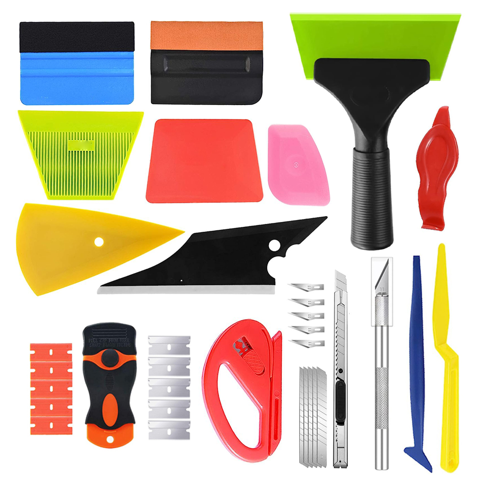 40Pcs 자동차 창 색조 키트 비닐 랩 스퀴지 창 필 - Screen Printing Squeegee 리뷰 및 가격
