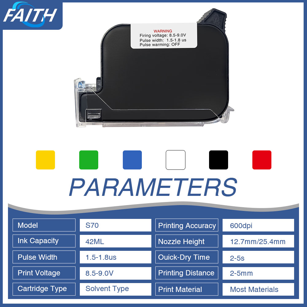 Faith 6 조각 잉크 카트리지 잉크젯 프린터 핸드  - Eco Solvent Ink Cartridge 리뷰 및 가격