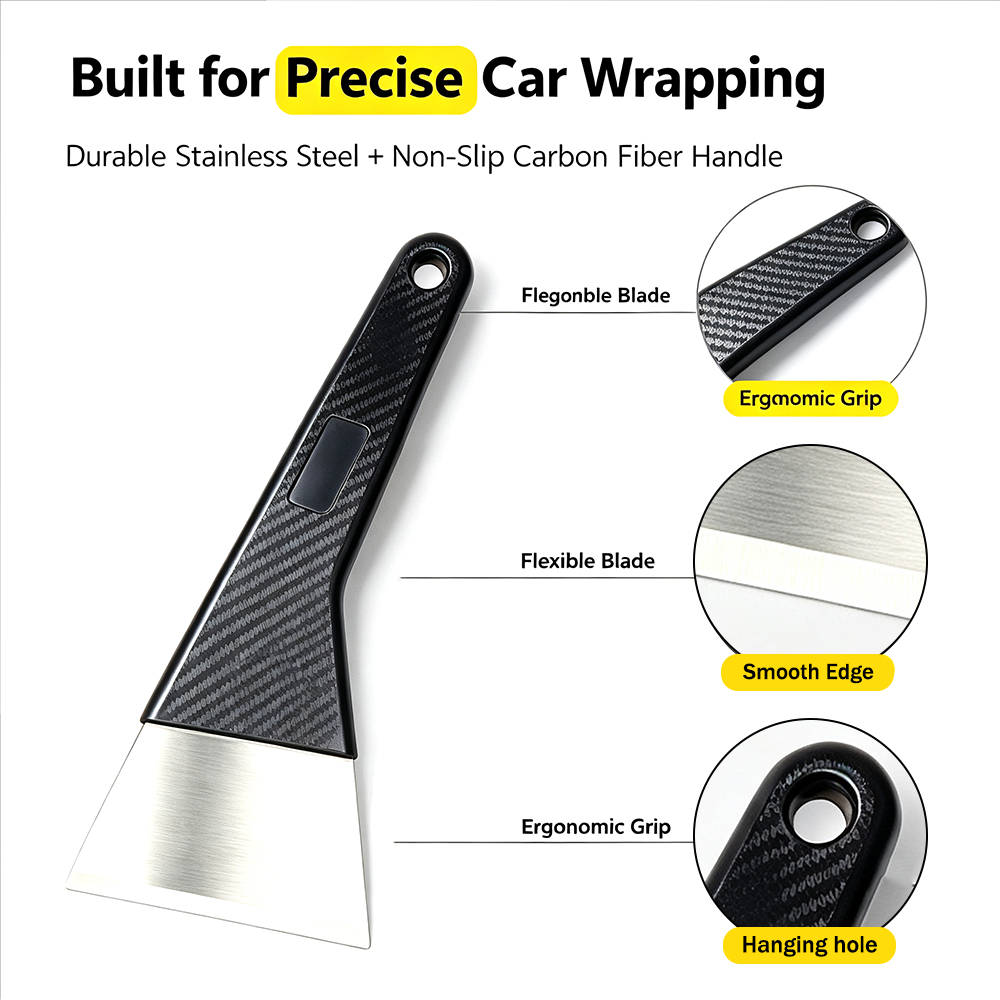 스테인리스 스틸 윈도우 틴트 스크레이퍼 카본 파이버 핸 - Screen Printing Squeegee 리뷰 및 가격